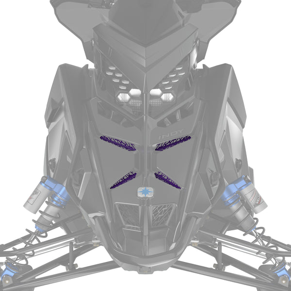 Polaris Matryx Custom Painted Grill Inserts - Color Matched Snowmobile Styling Upgrade - View #3